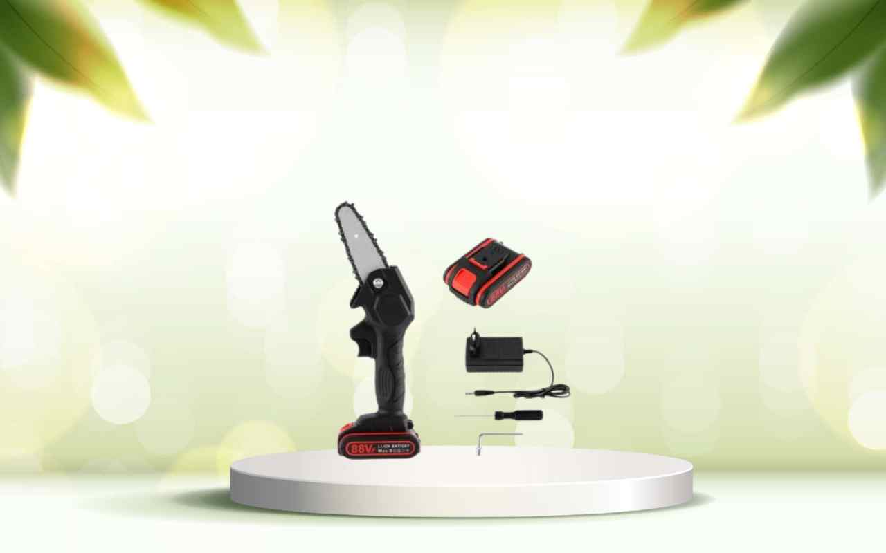 Scopri la mini motosega a batteria: taglia rami in modo facile e senza fatica